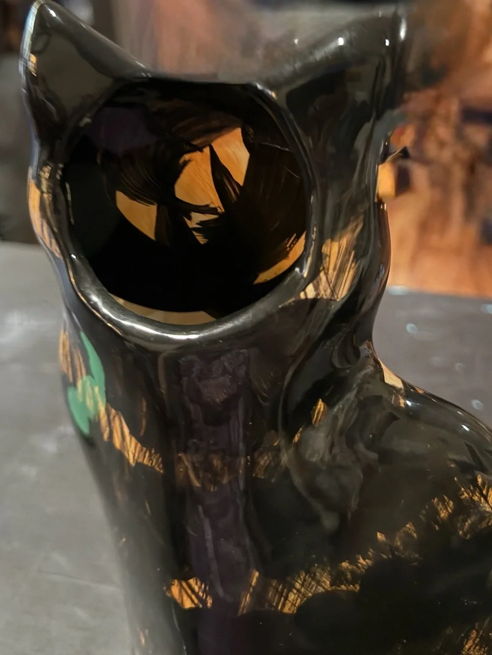 Calico cat vase - Cats by Nina Lyman 2001